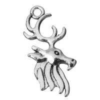 Pendentifs animaux en alliage de zinc, animal, bijoux de mode, argent Environ 2mm, Vendu par PC