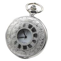 Reloj de Bolsillo, aleación de zinc, con Cristal orgánico, movimiento chino, chapado, Resistente al agua de la vida & unisexo, más colores para la opción, 47.5x15mm, Vendido por UD