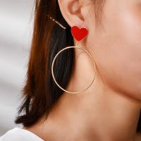 boucle d'oreille de goutte en Zinc Alloy et Émail  , alliage de zinc, avec émail, Placage, bijoux de mode & pour femme, protéger l'environnement, sans nickel, plomb et cadmium Vendu par paire