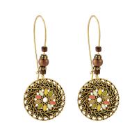 boucle d'oreille de goutte en Zinc Alloy et Émail  , alliage de zinc, avec émail, Placage, bijoux de mode & pour femme, protéger l'environnement, sans nickel, plomb et cadmium Vendu par paire