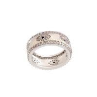 Cubic Zirconia Micro Pave Brass Finger Ring, plated, micro pave cubic zirconia & for woman 