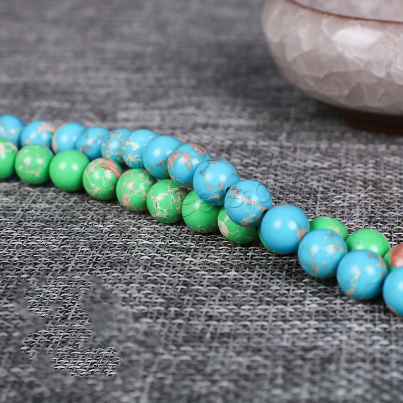 Synthetic Turquoise Beads, Round, different size for choice, more colors for choice, Length:Approx 15.5 Inch, Sold By Strand