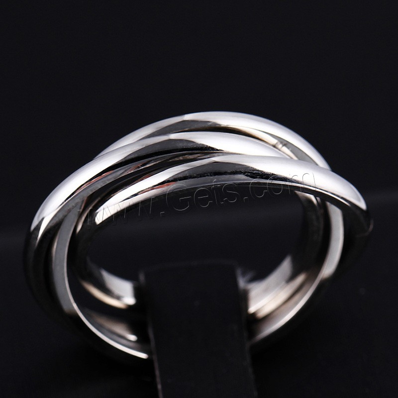 Titanium Steel Finger Ring, plated, different size for choice, more colors for choice, 6mm, Sold By PC