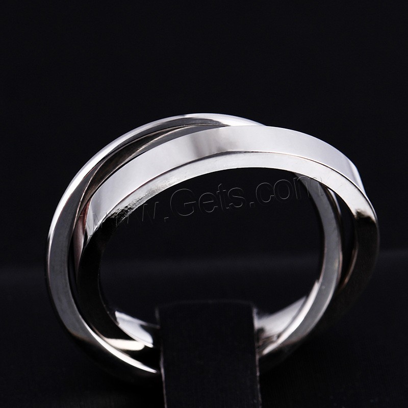 Titanium Steel Finger Ring, plated, different size for choice, more colors for choice, 6mm, Sold By PC