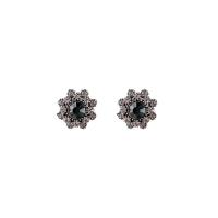 Zinc alliage strass Stud Earring, alliage de zinc, Placage, bijoux de mode & pour femme & avec strass, protéger l'environnement, sans nickel, plomb et cadmium, 18mm, Vendu par paire