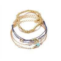 aleación de zinc Pulsera, pulsera, con cúbica circonia, Joyería, dorado, Vendido por UD