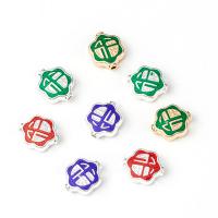 Zinc Alloy Spacer Beads, Unisex & enamel 