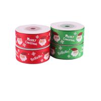 Christmas Ribbons, Polyester, durable & Christmas Design & fashion jewelry 25mm 