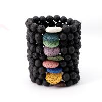 Lava Bead Bracelet, Unisex 190mm 