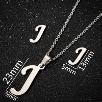 Fashion Stainless Steel Jewelry Sets, Stud Earring & necklace, plated, three pieces & fashion jewelry & for woman 