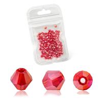 Doppelkegel Kristallperlen, Kristall, Crystal CAL, 4mm, ca. 92PCs/Tasche, verkauft von Tasche