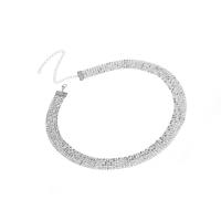 Body Chain Jewelry, Zinc Alloy, plated, fashion jewelry & for woman & with rhinestone nickel, lead & cadmium free .6 Inch 