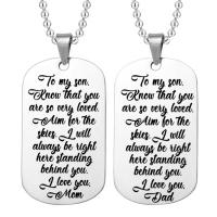 Fashion Stainless Steel Jewelry Sets, plated, Unisex & ball chain & with letter pattern 