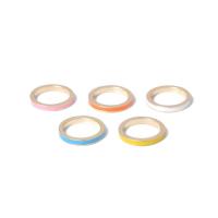 Anneau d'alliage d'émail, alliage de zinc, avec émail, Placage, bijoux de mode & pour femme, plus de couleurs à choisir, protéger l'environnement, sans nickel, plomb et cadmium, 17mm, Vendu par PC