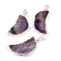 Level B Amethyst Pendant Hook, Moon, plated, Unisex - 