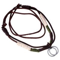 Peau de vache Zinc alliage collier, Faux cuir, avec alliage de zinc, Placage, unisexe, 3mm Environ 33.9 pouce, Vendu par brin