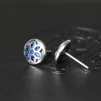 Arete de plata esterlina, Plata de ley 925, Cereza oriental, chapado, diferentes estilos para la opción & para mujer & con diamantes de imitación, 9mm, Vendido por UD