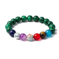 Bracelets de malachite, avec Pierre naturelle, unisexe, vert Vendu par PC