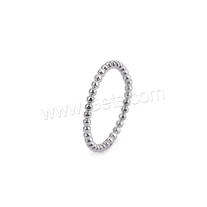 Edelstahl Fingerring, plattiert, verschiedene Größen vorhanden & für Frau, keine, 2mm, verkauft von PC