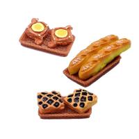 食品樹脂のカボション, 樹脂, パン, エポキシスティッカー, ミニ & かわいい & DIY, 無色, 2mm, 10パソコン/バッグ, 売り手 バッグ