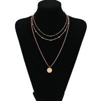 Fashion Multi Layer Necklace, Zinc Alloy, fashion jewelry & for woman, gold Approx 13.77 Inch 