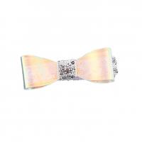 Children Hair Clip, Zinc Alloy, Bowknot, gold color plated, for woman 