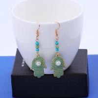 Acrylic Drop Earring, Zinc Alloy, with Acrylic, fashion jewelry & for woman 