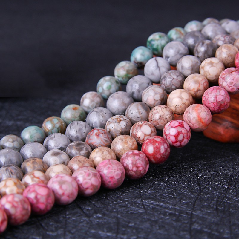 Maifan Stone Beads, Round, DIY & different size for choice, more colors for choice, Length:Approx 14.6 Inch, Sold By Strand