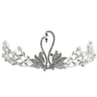 Bridal Tiaras, Zinc Alloy, fashion jewelry & for woman & with rhinestone, silver color 