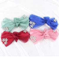 Hair Barrettes, Satin, Bowknot 