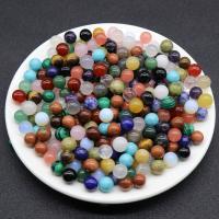 Perles de pierre gemme mixte, Rond, DIY & différents matériaux pour le choix & aucun trou, plus de couleurs à choisir, 10mm, Vendu par PC