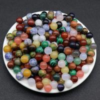 Perles de pierre gemme mixte, Rond, DIY & différents matériaux pour le choix & aucun trou, plus de couleurs à choisir, 12mm, Vendu par PC