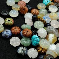 Perles de pierre gemme mixte, Pierre naturelle, Citrouille, poli, envoyé au hasard & DIY, couleurs mélangées Vendu par lot