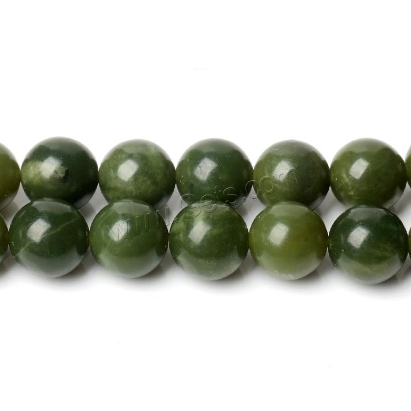 Jasper Stone Beads, Round, polished, DIY & different size for choice, green, Sold By Strand