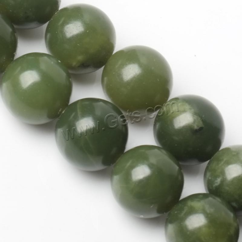 Jasper Stone Beads, Round, polished, DIY & different size for choice, green, Sold By Strand