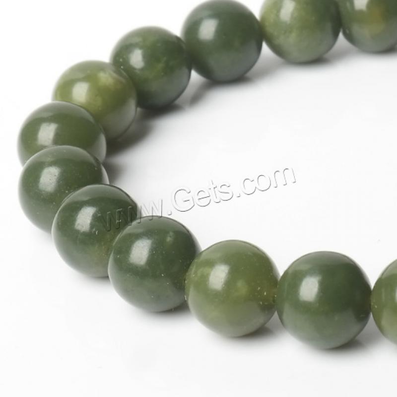 Jasper Stone Beads, Round, polished, DIY & different size for choice, green, Sold By Strand