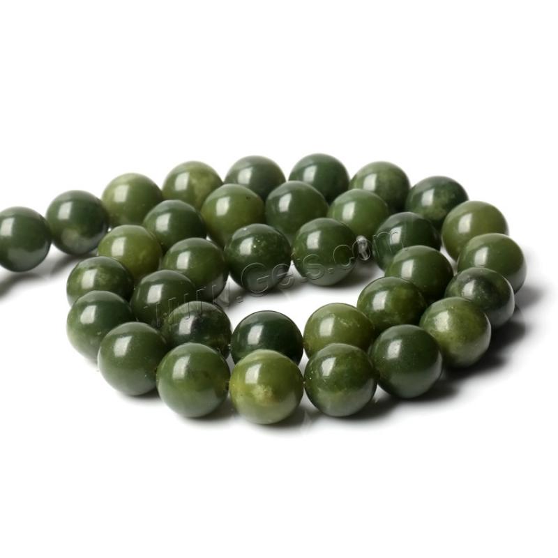 Jasper Stone Beads, Round, polished, DIY & different size for choice, green, Sold By Strand