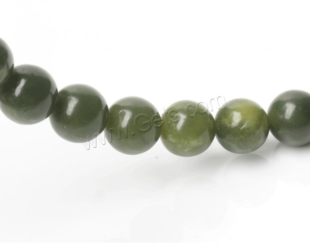 Jasper Stone Beads, Round, polished, DIY & different size for choice, green, Sold By Strand