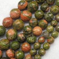 Perles unakite, poli, DIY & facettes Environ 15.7 pouce, Vendu par brin