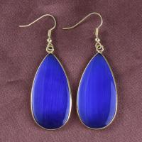 Gemstone Drop Earring, Teardrop, 18K gold plated, for woman 