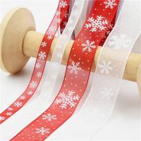 Polyester Ribbon, Snowflake, printing 