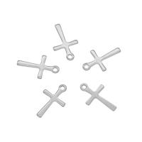 Stainless Steel Cross Pendants, 304 Stainless Steel, original color Approx 1mm 