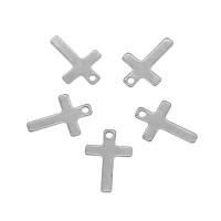 Stainless Steel Cross Pendants, 304 Stainless Steel, original color Approx 1mm 