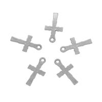 Stainless Steel Cross Pendants, 304 Stainless Steel, original color Approx 1mm 