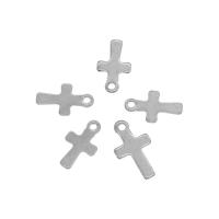 Stainless Steel Cross Pendants, 304 Stainless Steel, original color Approx 1mm 