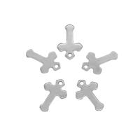 Stainless Steel Cross Pendants, 304 Stainless Steel, original color Approx 1mm 