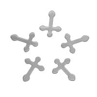 Stainless Steel Cross Pendants, 304 Stainless Steel, original color 