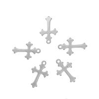 Stainless Steel Cross Pendants, 304 Stainless Steel, original color Approx 1mm 