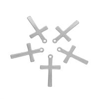 Stainless Steel Cross Pendants, 304 Stainless Steel, original color Approx 1mm 