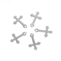 Stainless Steel Cross Pendants, 304 Stainless Steel, original color Approx 1mm 